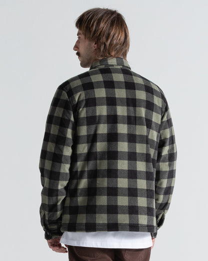 Jaqueta Leve Volcom Bowered Lined Dark Olive