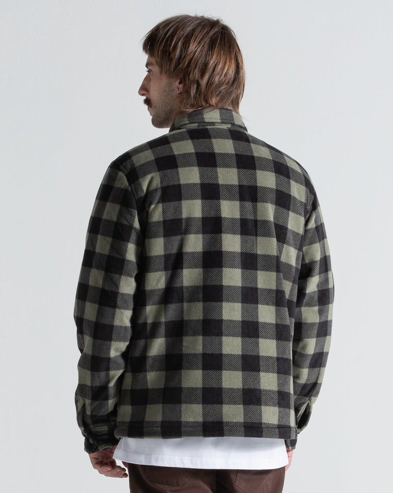 Jaqueta Leve Volcom Bowered Lined Dark Olive