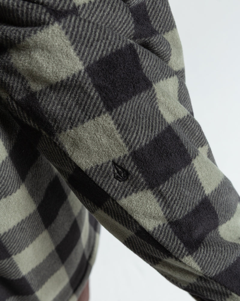 Jaqueta Leve Volcom Bowered Lined Dark Olive