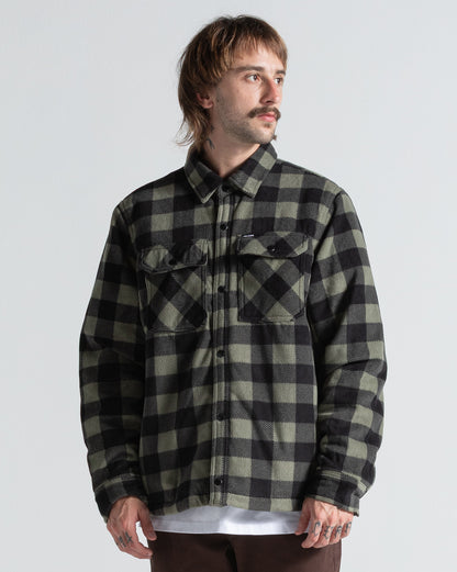 Jaqueta Leve Volcom Bowered Lined Dark Olive