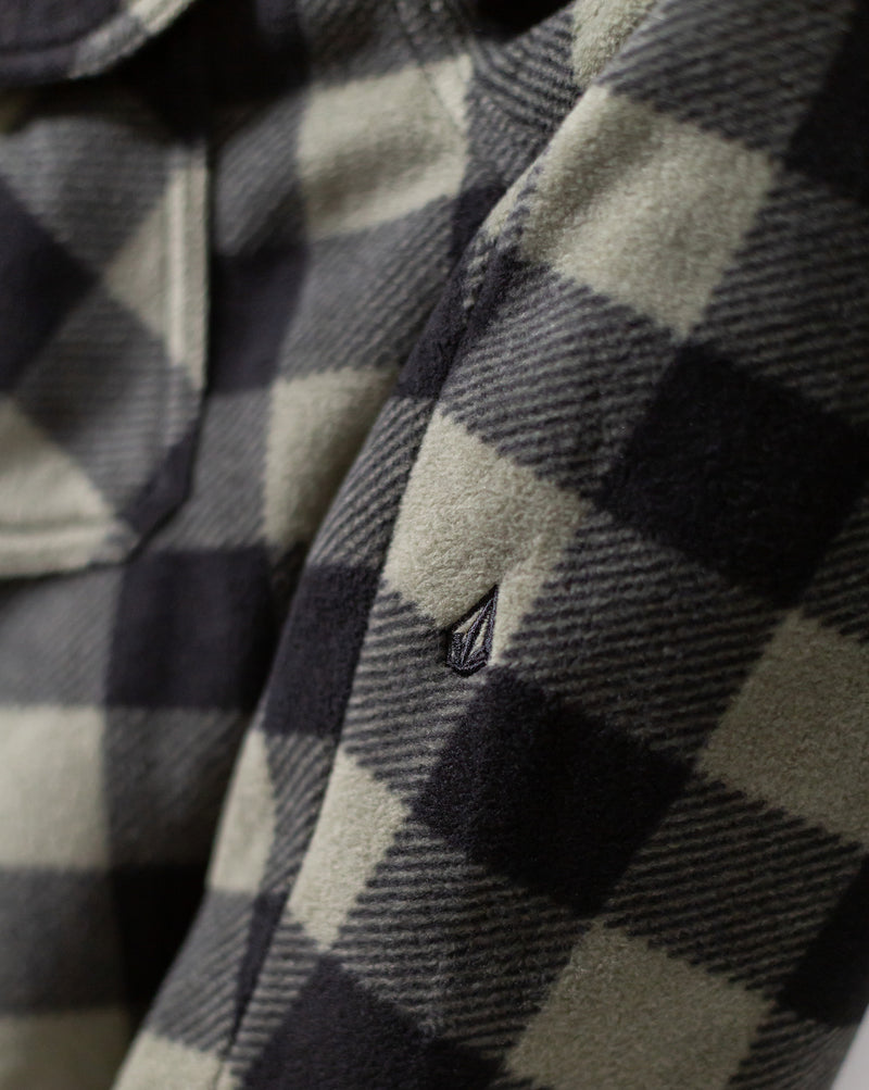 Jaqueta Leve Volcom Bowered Lined Dark Olive
