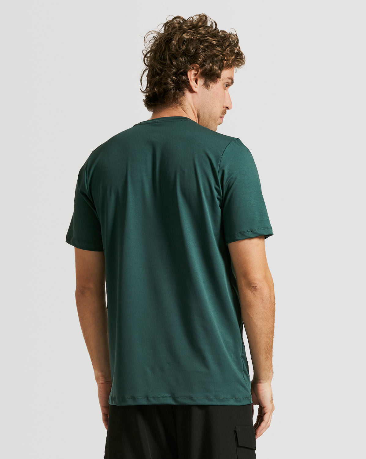 Lycra Volcom Manga Curta Stonetech Verde