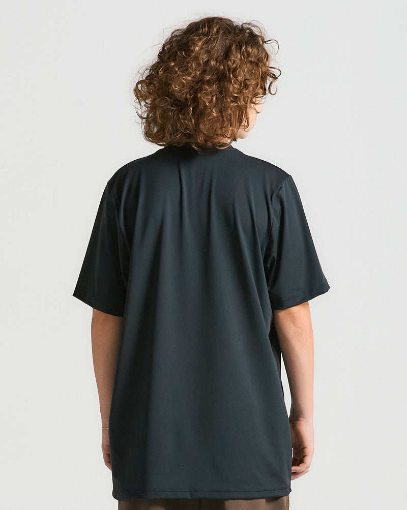 Lycra Volcom Manga Curta Iconic Stone Preta