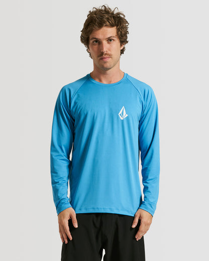 Lycra Volcom Manga Longa Taunt Azul