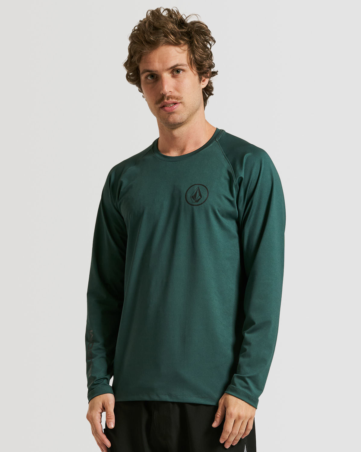 Lycra Volcom Manga Longa Lido Stone Verde