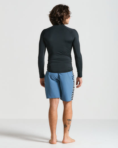 Lycra Volcom Manga Longa Circle Stone Preta