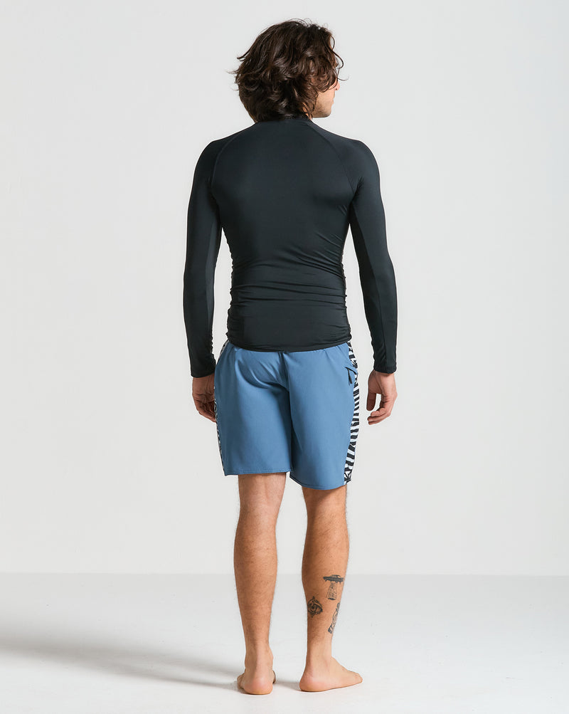 Lycra Volcom Manga Longa Circle Stone Preta