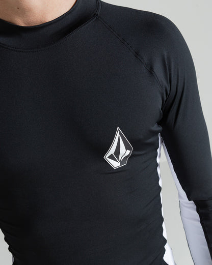 Lycra Volcom Lido Solid Preta Manga Longa