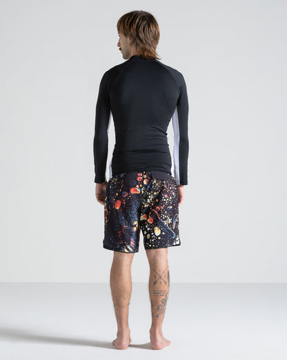 Lycra Volcom Lido Solid Preta Manga Longa