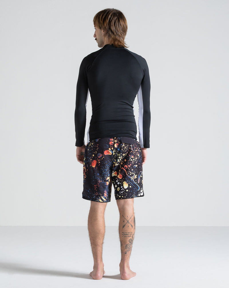 Lycra Volcom Lido Solid Preta Manga Longa