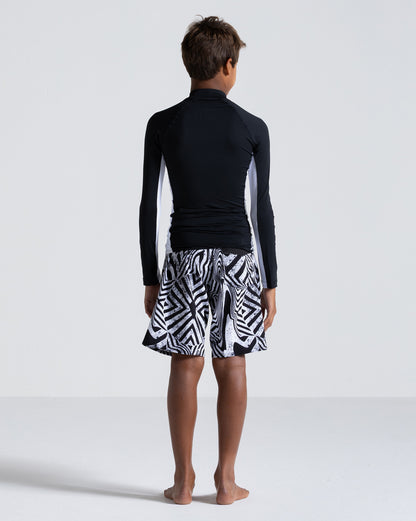 Lycra Volcom Lido Solid Juvenil Preta