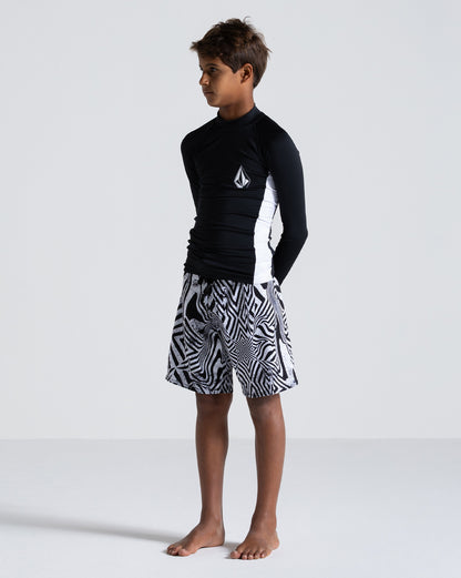 Lycra Volcom Lido Solid Juvenil Preta