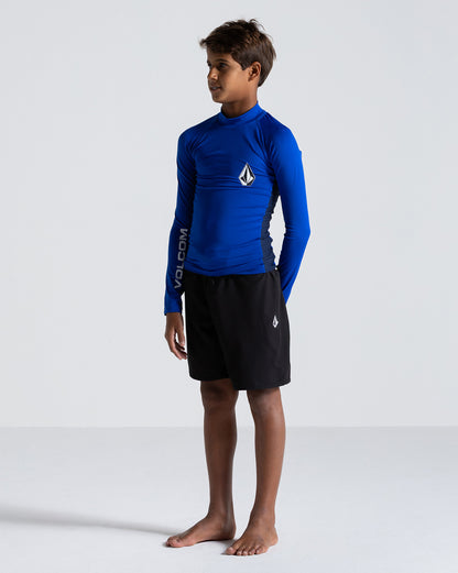 Lycra Volcom Lido Solid Juvenil Azul Marinho