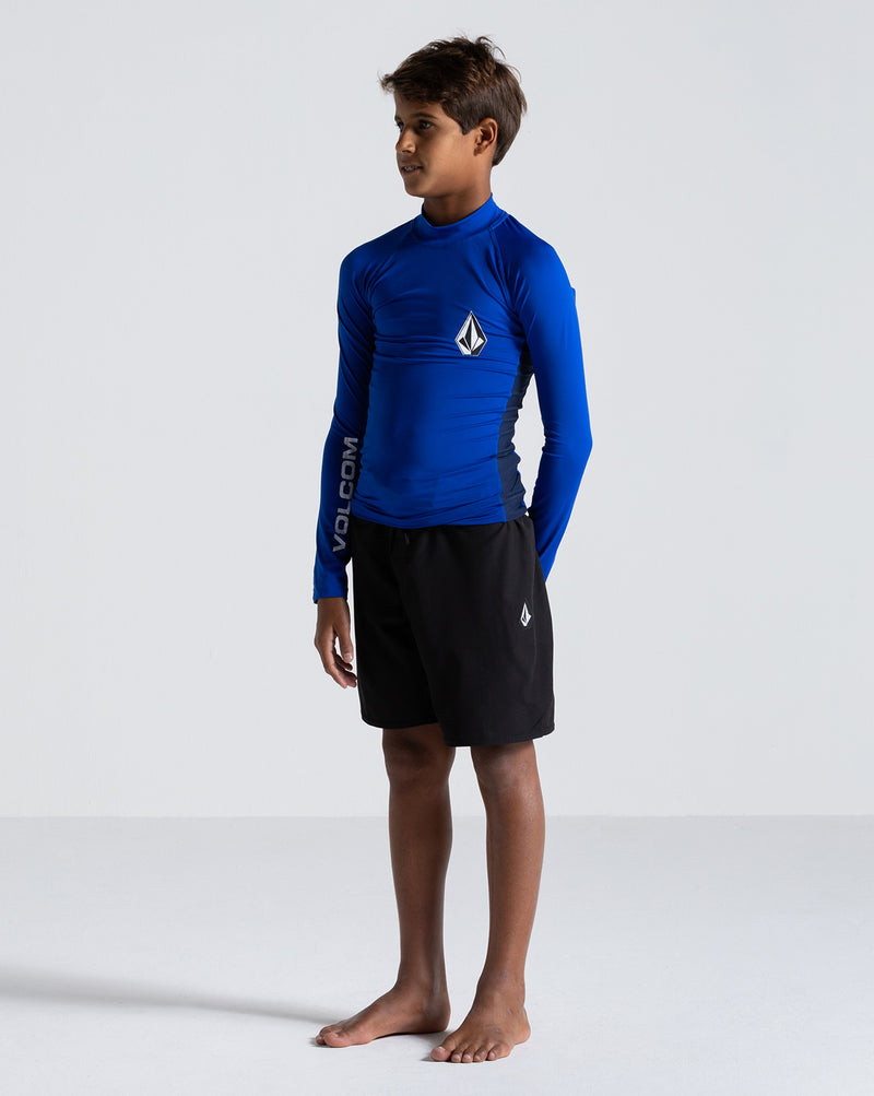 Lycra Volcom Lido Solid Juvenil Azul Marinho