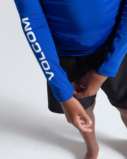 Lycra Volcom Lido Solid Juvenil Azul Marinho