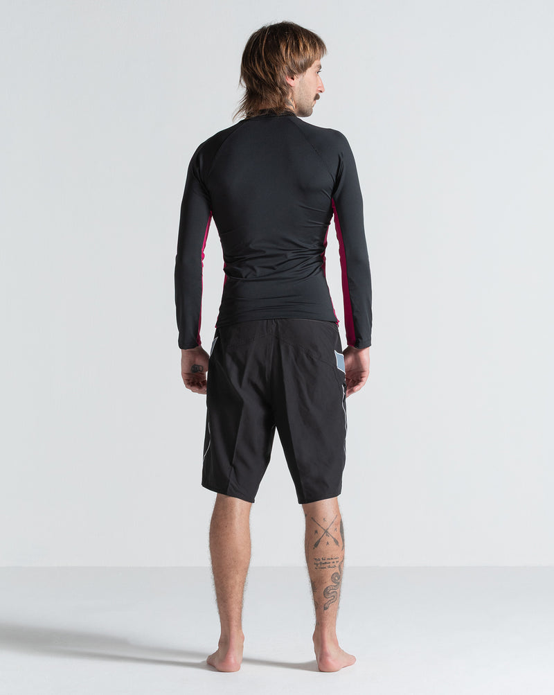 Lycra Manga Longa Volcom Lido Solid Preta