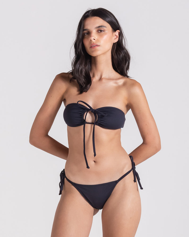 Biquini Volcom Halter Bandeu Preto