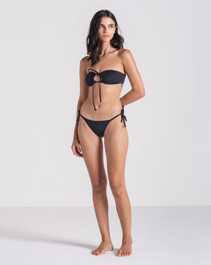 Biquini Volcom Halter Bandeu Preto