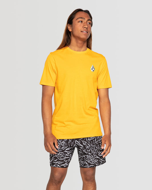 Camiseta Volcom Regular Deadly Stone Amarela