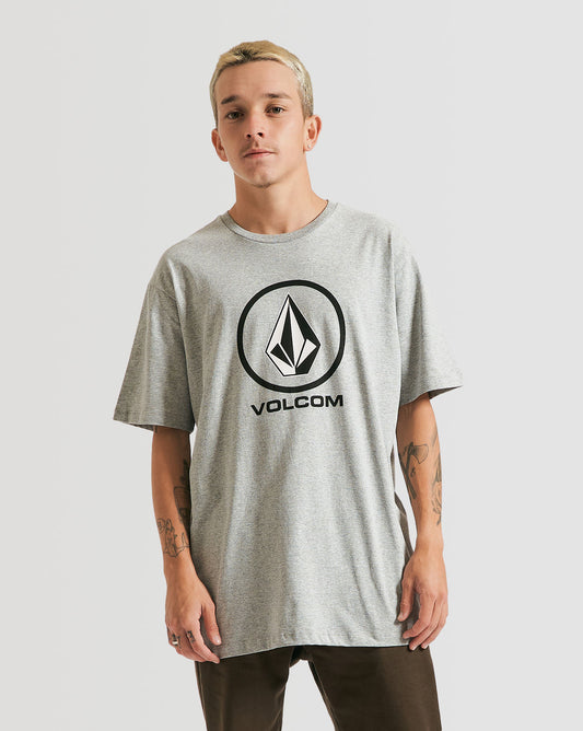 Camiseta Volcom Regular Crisp Stone Cinza