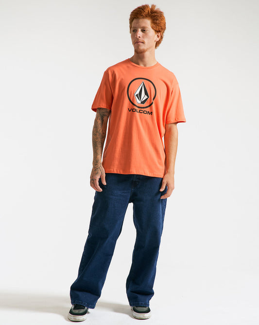 Camiseta Volcom Regular Crisp Stone Vermelha