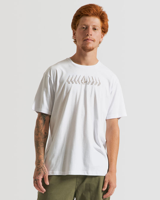 Camiseta Volcom Regular Traces Branca