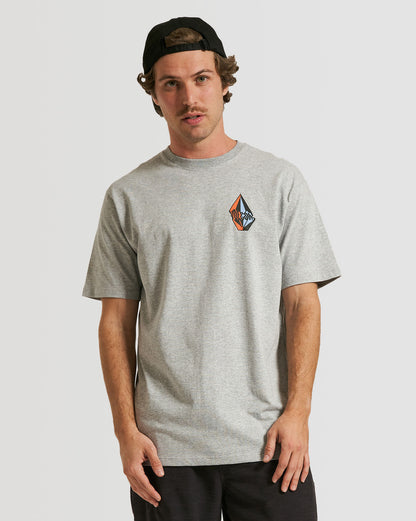 Camiseta Volcom Regular Stoney Fill Cinza