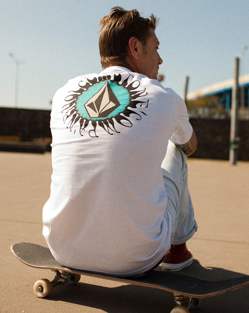 Camiseta Volcom Regular Exuder Branca