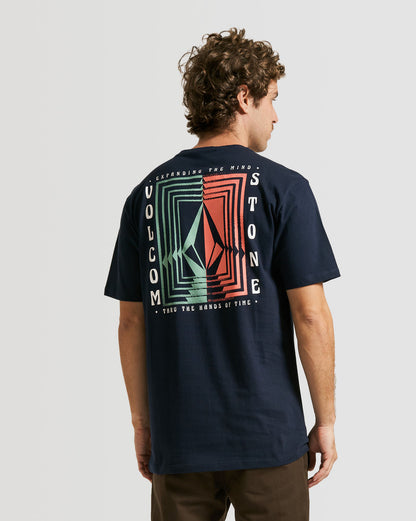 Camiseta Volcom Regular Reverberation Azul Marinho