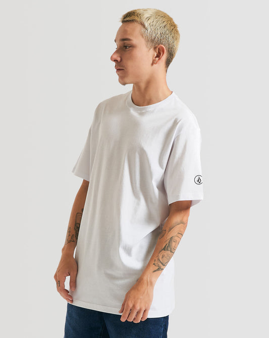 Camiseta Volcom Regular Solid Stone Branca