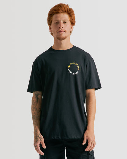 Camiseta Volcom Regular Stone Portal Preta