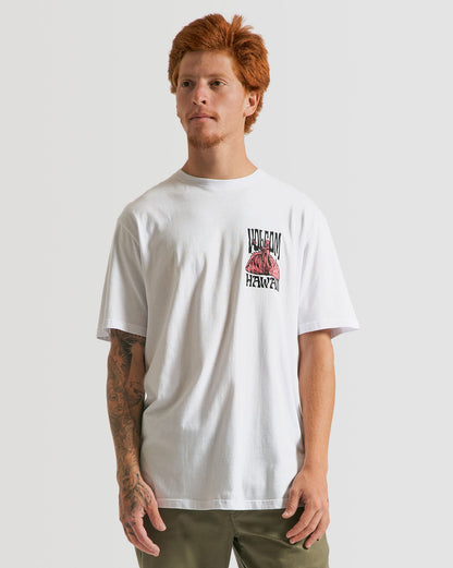 Camiseta Volcom Regular Barel King Branca