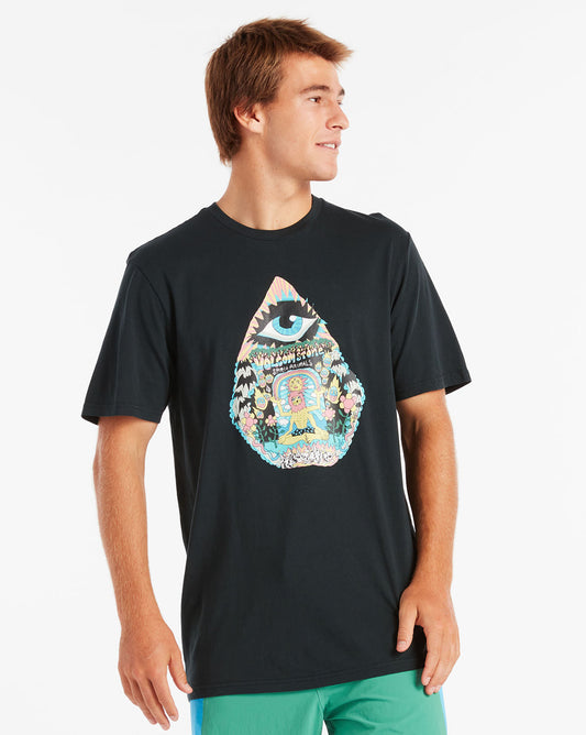 Camiseta Volcom Regular Team Vitals Preta