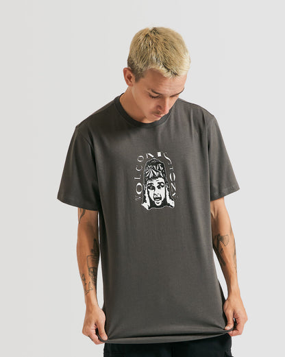 Camiseta Volcom Slim Headache Grafite