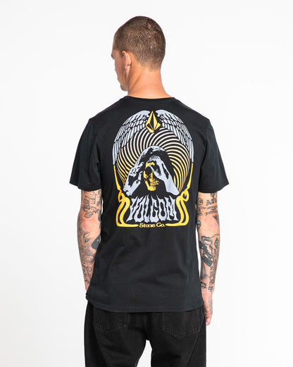 Camiseta Volcom Slim Subterraner Preta