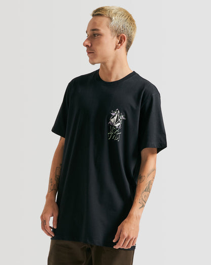 Camiseta Volcom Long Fit Sktratz Preta