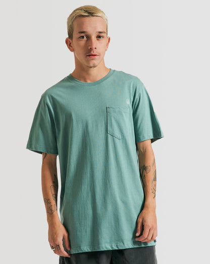 Camiseta Volcom Long Fit Solid Pocket Verde