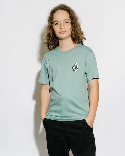 Camiseta Volcom Regular Deadly Stone Juvenil Verde