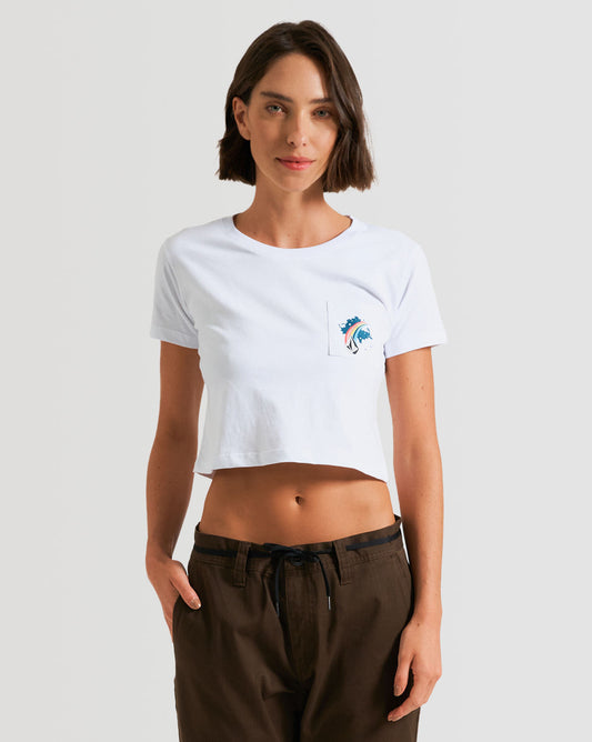 Camiseta Volcom Regular Pocket Dial Branca