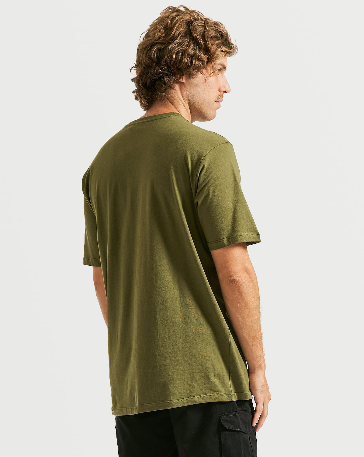 Camiseta Volcom Regular Deadly Stone Militar