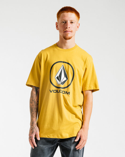 Camiseta Volcom Regular Crisp Stone Amarela