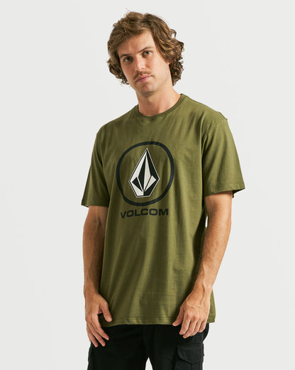 Camiseta Volcom Regular Crisp Stone Militar