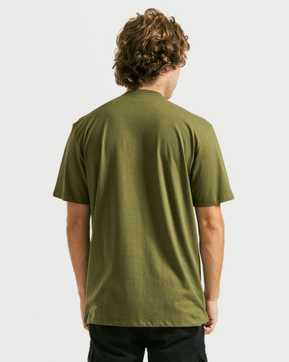 Camiseta Volcom Regular Crisp Stone Militar