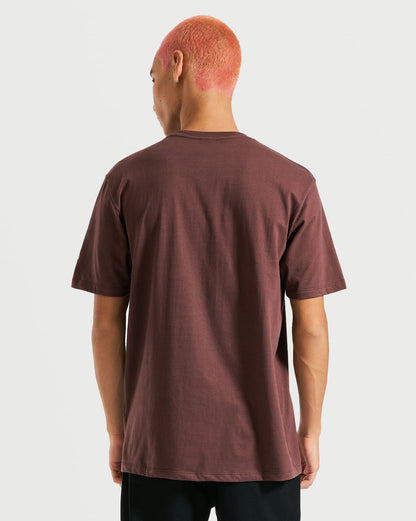 Camiseta Volcom Regular Solid Stone Vinho