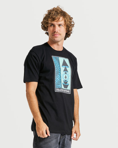 Camiseta Volcom Regular Within Preta