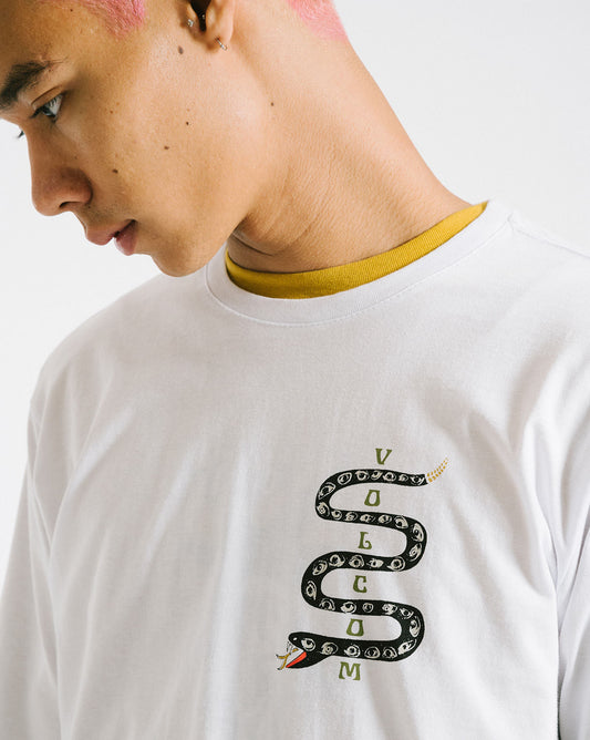 Camiseta Volcom Regular Slither Branca