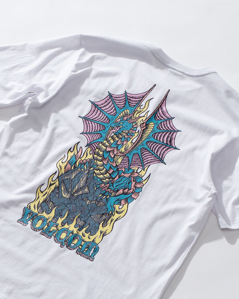 Camiseta Volcom Regular Brimstone Branca