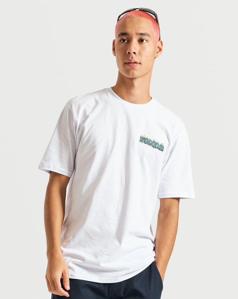 Camiseta Volcom Regular Brimstone Branca