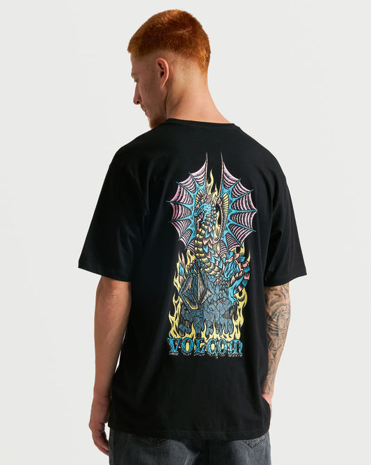 Camiseta Volcom Regular Brimstone Preta