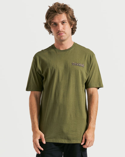 Camiseta Volcom Regular Brimstone Militar